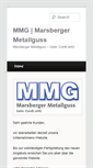 Mobile Screenshot of marsberger-metallguss.de